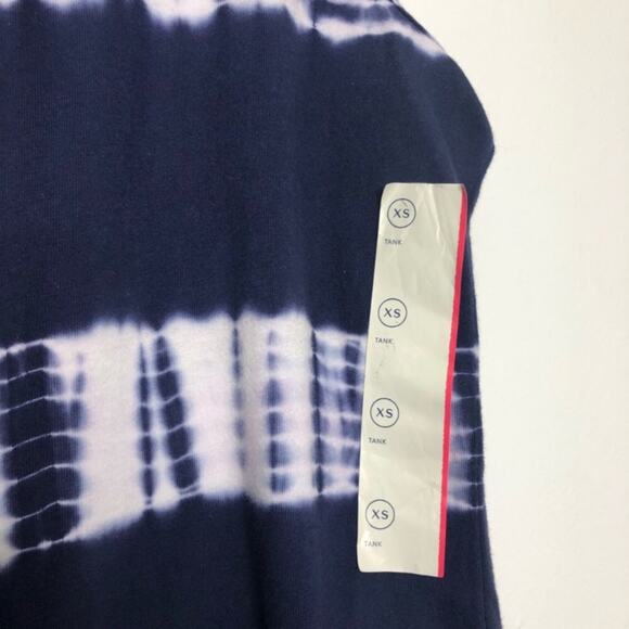Universal Threads Blue and White Tie Dye Lafayette Tank Size XS NWT - Picture 5 of 8